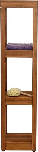 Miniatura 4 de AquaTeak Sula Square - Soporte de baño de teca de cuatro niveles