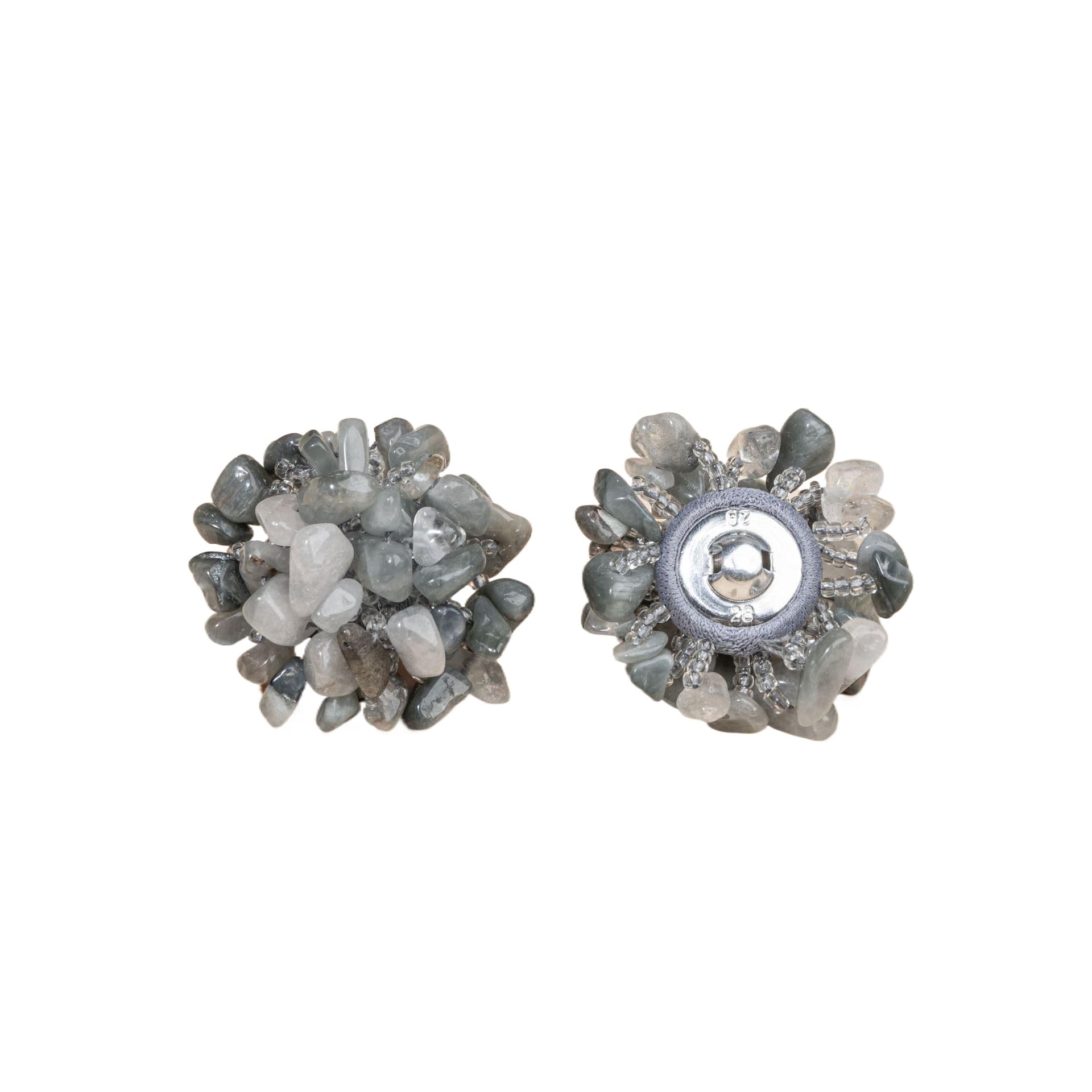 Lationday Handmade Natural Stone Buttons, Unique Irregular Design for Coats, Dresses, Suits, and Sweaters - Embellished Craft Accessories