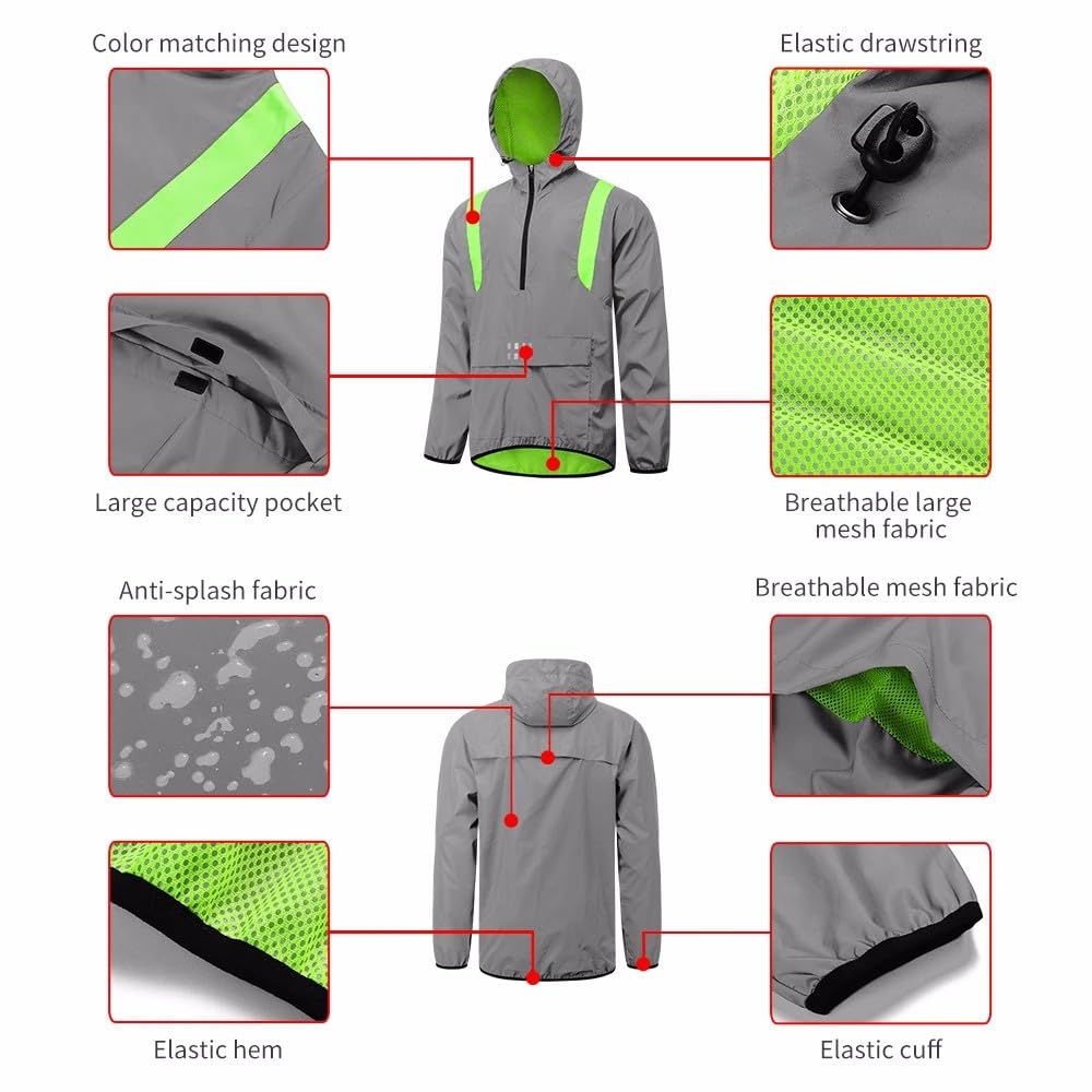 Fietsjack Heren Reflecterend Waterdicht Fietsjack Heren Reflecterend Waterdicht