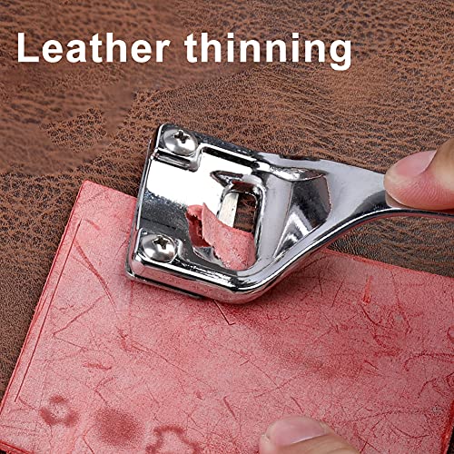 Faca de descascar, escumadeira de couro de metal, ferramentas de artesanato de couro, escumadeira ma