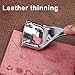Skiving Knife, Metal Leather Skiver, Leather Craft Tools Skiver, Heavy Duty Hand Skiver for Leather, 6 Pieces Skiver Blades for Leather Craft DIY and Leather Making