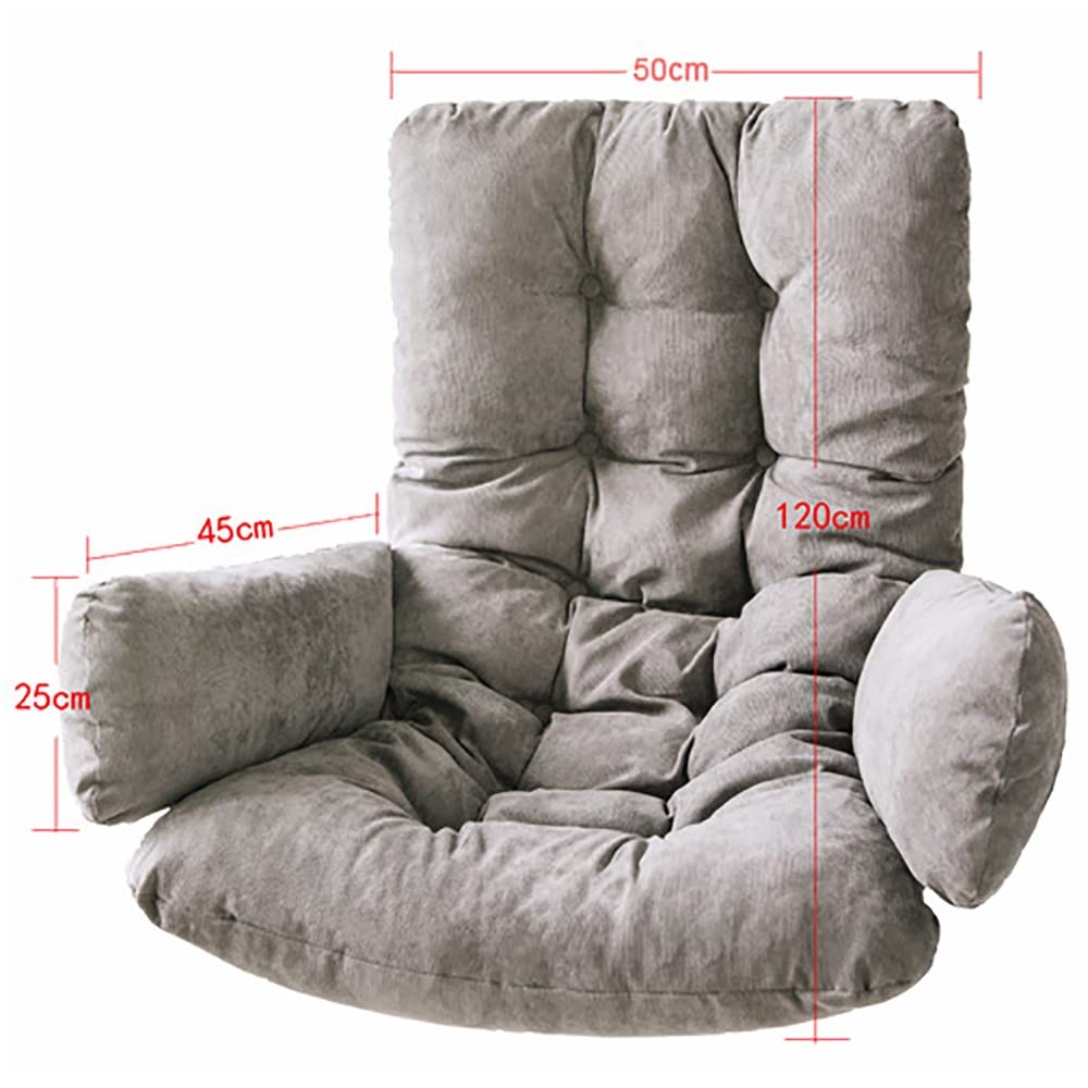 Dickes Rattan-Hängesessel, 50 x 125 cm, für drinnen und draußen, Schaukelkorb, Sitzkissen, Relaxstuhl, ohne Regale