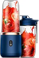 Liquidificador Portátil de Suco e Suplementos 4Leader - Beba seu Whey Protein e sua Batida (Azul 1)