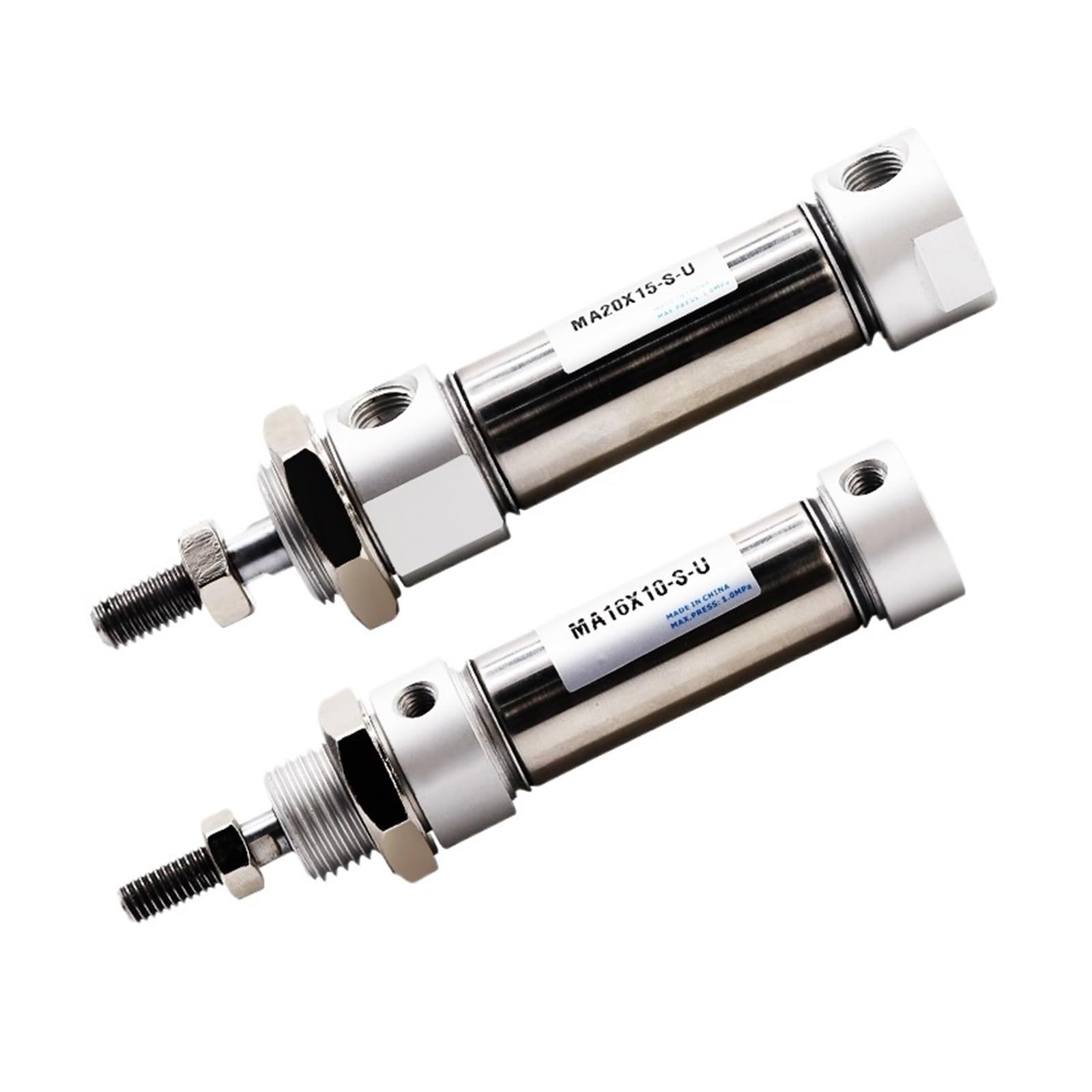 Cylindre en acier inoxydable MA 40mm double effet précis
