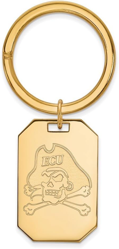 East Carolina Key Chain (Gold Plated)