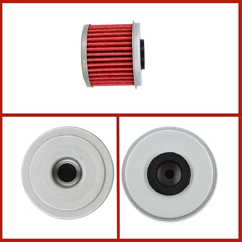 Miniatura 5 de 5 filtros de aceite de motocicleta de repuesto para Honda CRF150R CRF150RB CRF 150 250 450 CRF250R CRF250X CRF450R CRF450X TRX450R rojo