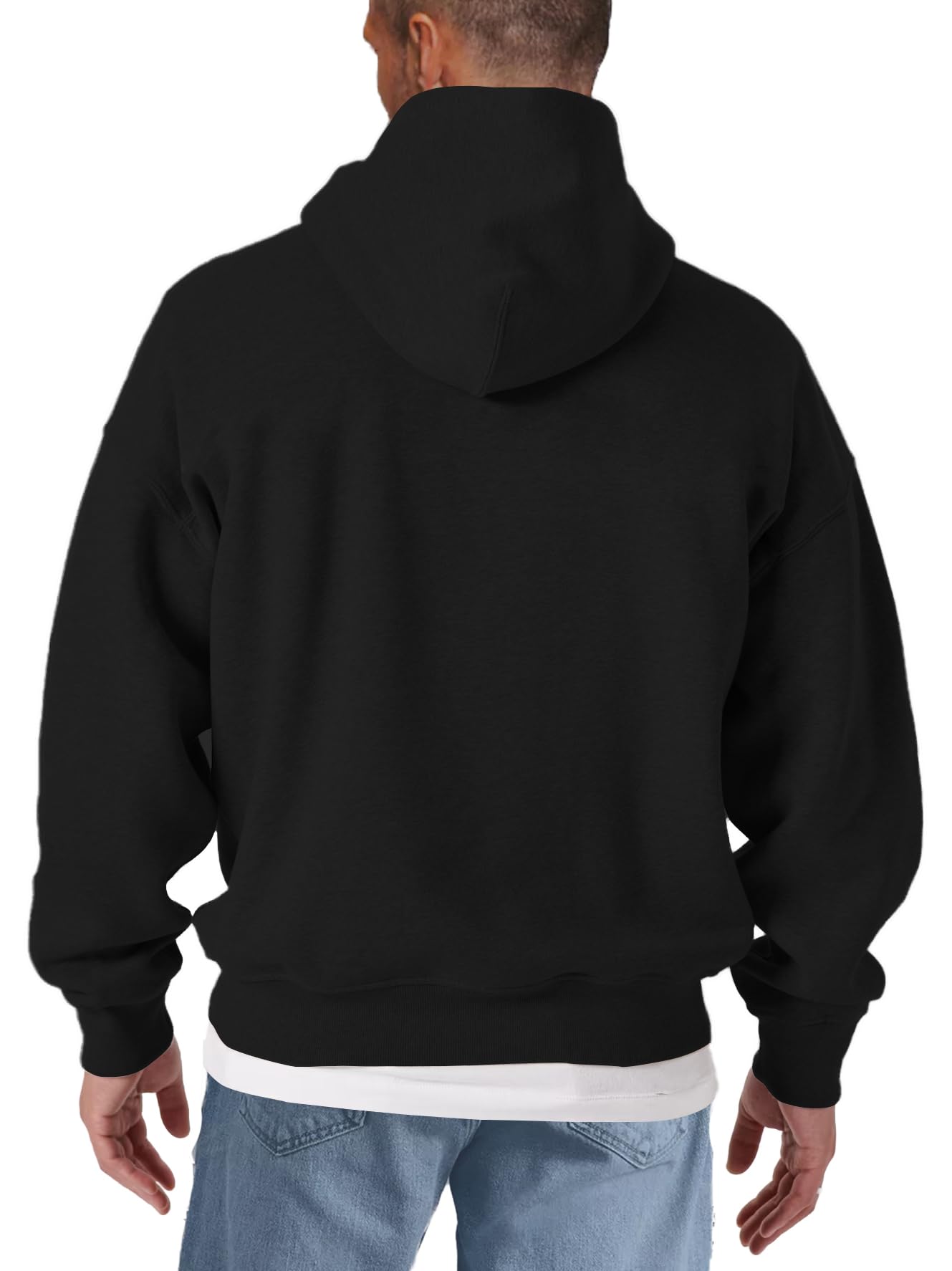 MAKAYA Hoodie Uomo con Stampa Amore per la Musica Felpa con Cappuccio Motivo Musicale Regali Maglione Hip Hop
