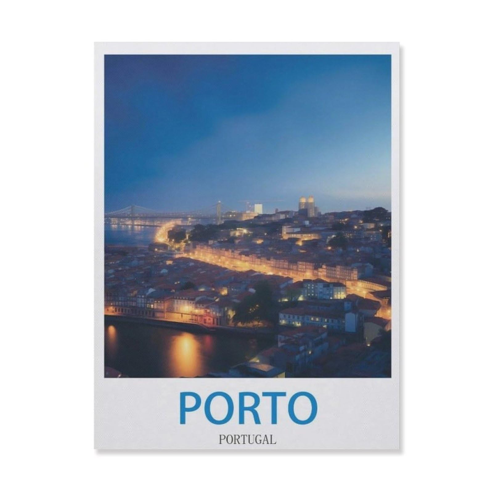 Metal Tin Sign，Porto Portugal，Tin Sign Rustic Decor Cave Coffee Shop Bar Bedroom Home Wall Decor Tin Sign(15x30cm）6x12 inch-EI74