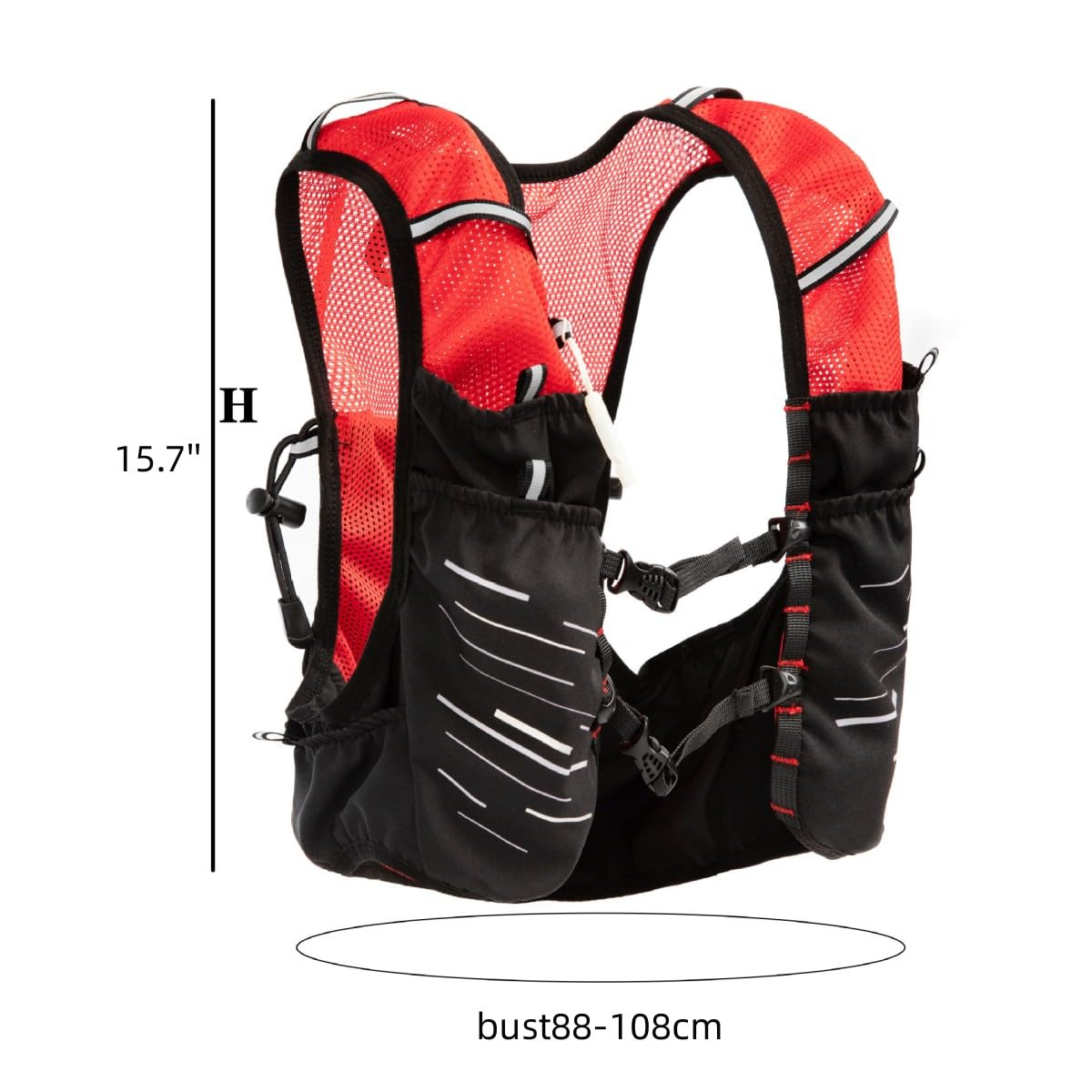 Marathon Off-road Running Bag, Borsa Ciclismo, Gilet Sportivo, Zaino, Borsa per Borraccia Zaino per Trail Running Leggero Idratazione Rimani Idratato e Confortevole sul Vostro