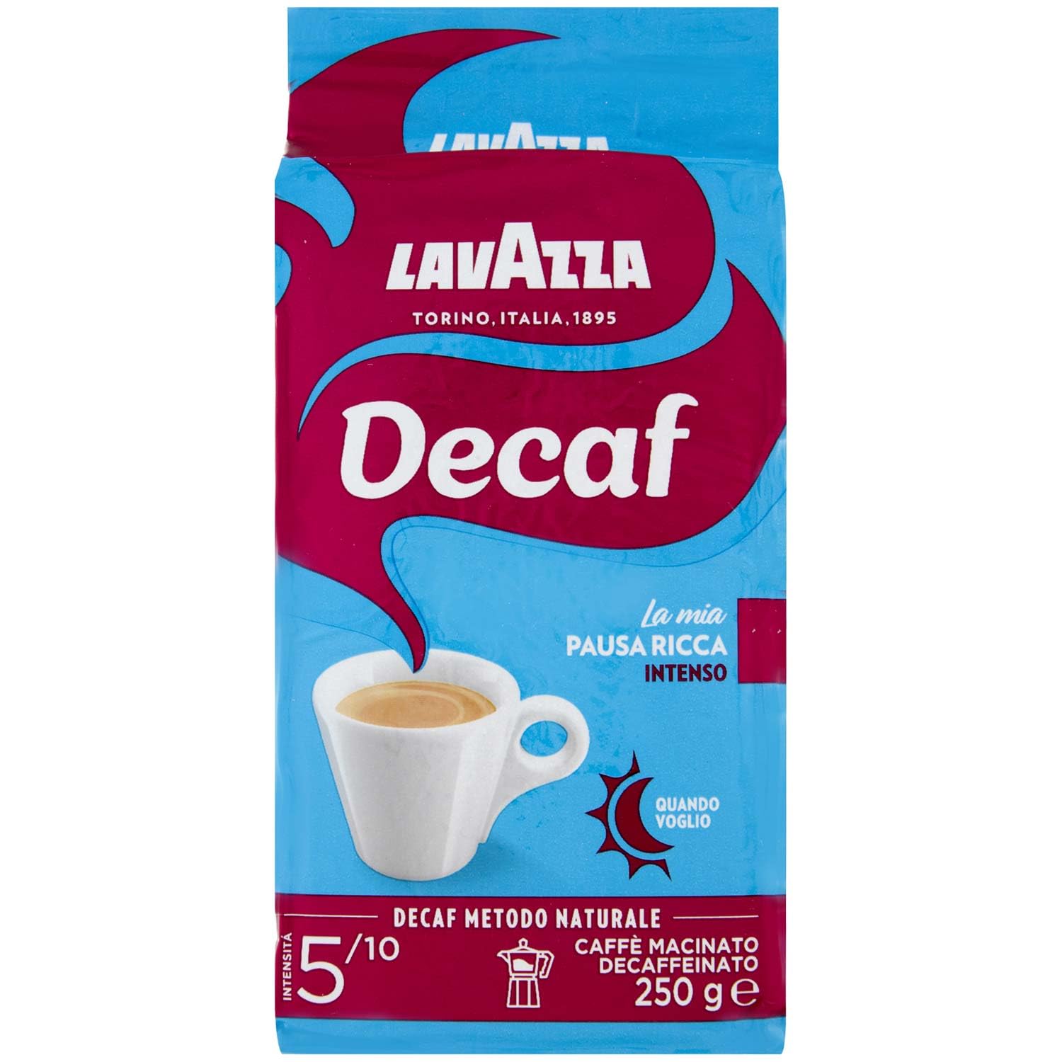 Kawa mielona LAVAZZA Dek Intenso 250 g