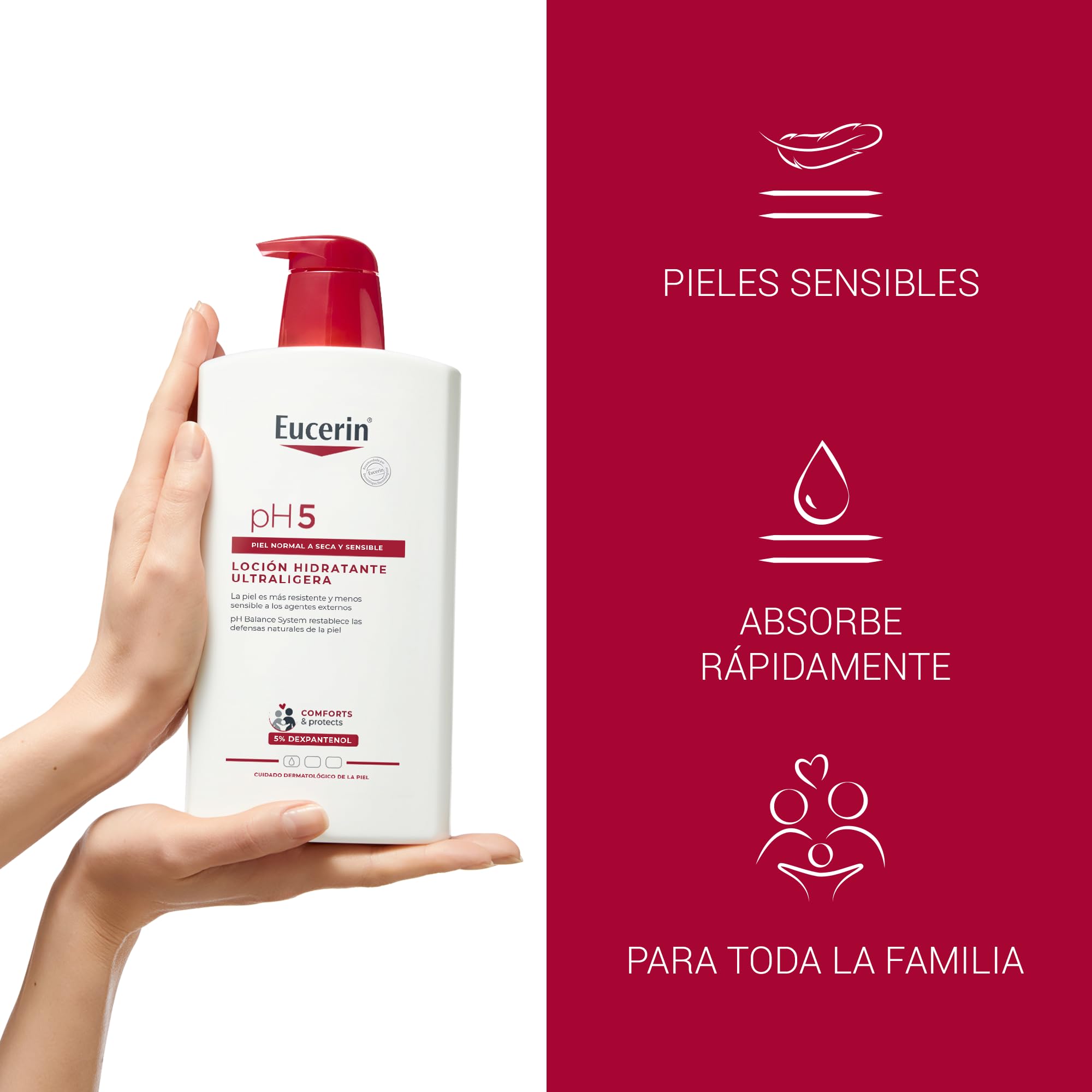 Eucerin Loción Hidratante Ultra Ligera 1000ml