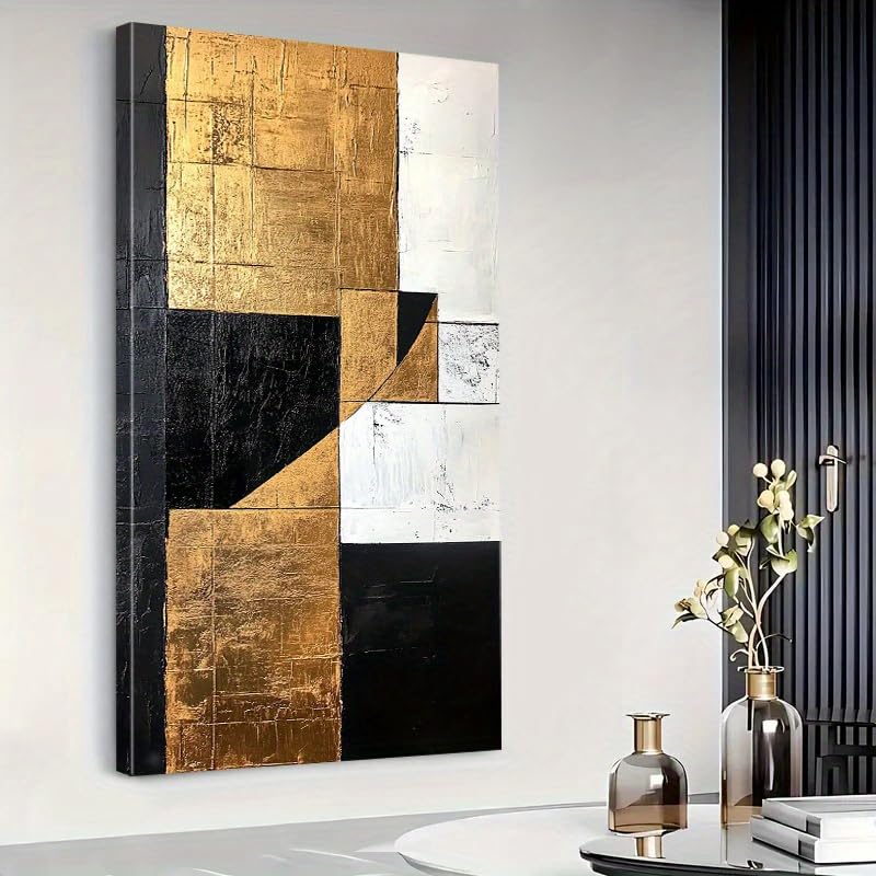 Tableau abstrait sur toile AEFOUU 40x80cm pour décoration murale moderne