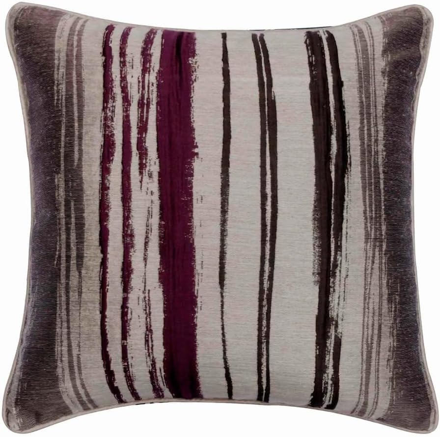 The HomeCentric Cushion Cover for Couch, Blue Accent Throw Pillows 16x16 inch (40x40 cm) Jacquard Decorative Toss Pillow Covers, Striped, Contemporary Couch Throw Pillow Covers - Aqua Martini