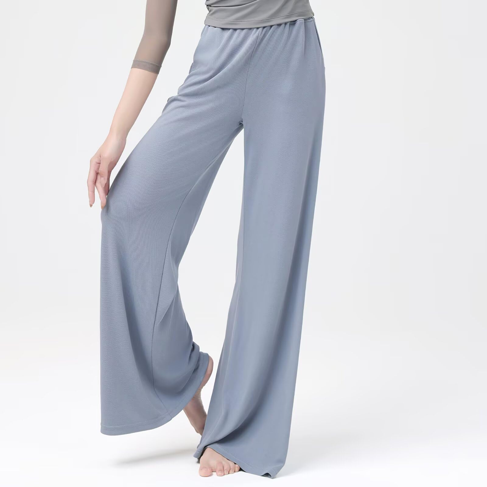 Pantaloni Dritti da Donna, Pantaloni Casual da Donna, Pantaloni Lunghi a Gamba Larga per Danza Jogging Sport Tutti I Giorni
