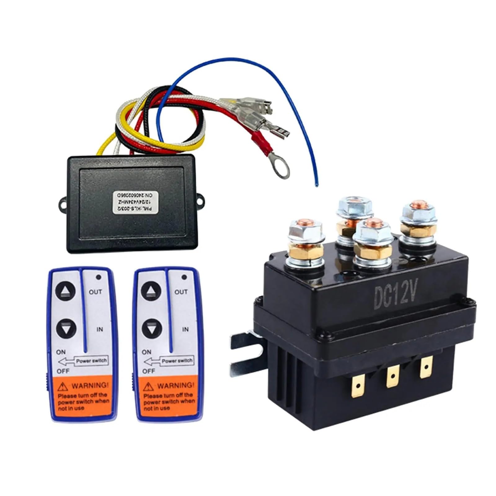 12V 250A Replace Winch Solenoid Relay Contactor for Car Boat SUV Truck AUOQKQUT