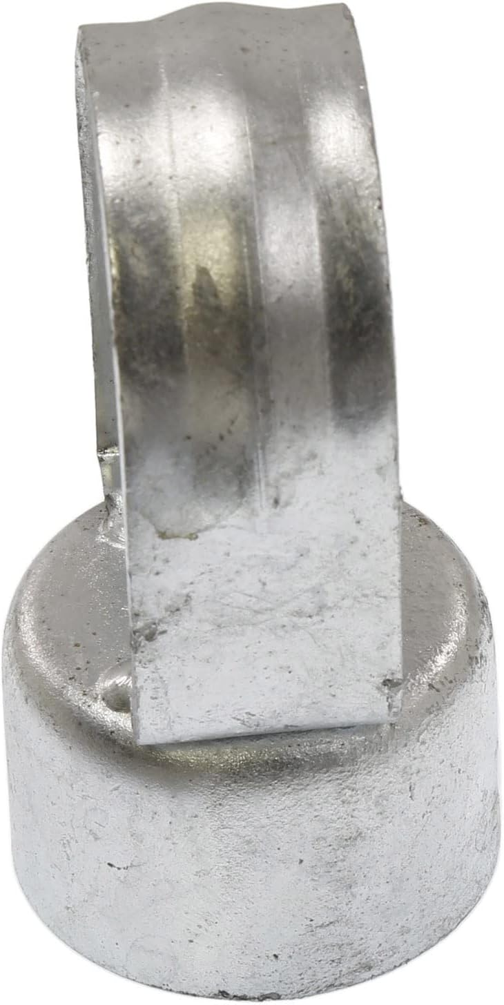 Plum Fittings Chain Link Fence Loop Caps | Eye Top Rail Cap | 1 5/8" x 1 5/8" Pack of 10