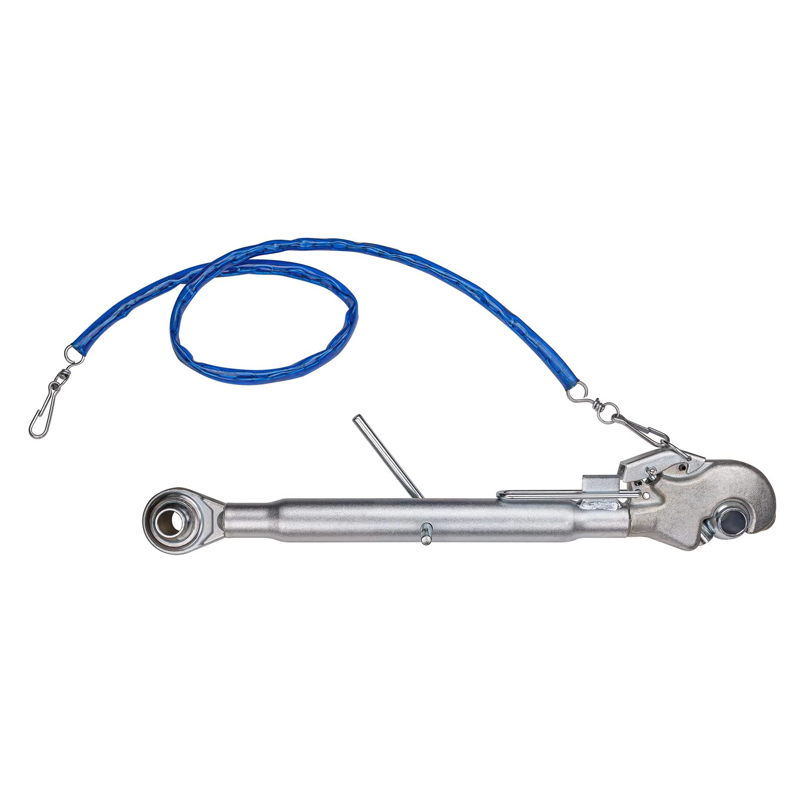 Dema Traktor Oberlenker mit Fanghaken 822 Kat2 Schlepper bis 145 kW, Gewinde 30x3 mm, Gewindeoberlenker, Steuerkette 150 cm, Drehschutz