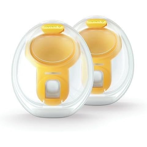 Medela Hands-Free Collection Cups, Compatible with Freestyle Flex, Pump in Style with MaxFlow, and Swing Maxi Electric Breast Pumps, 1 Set of 2 Cups Cover