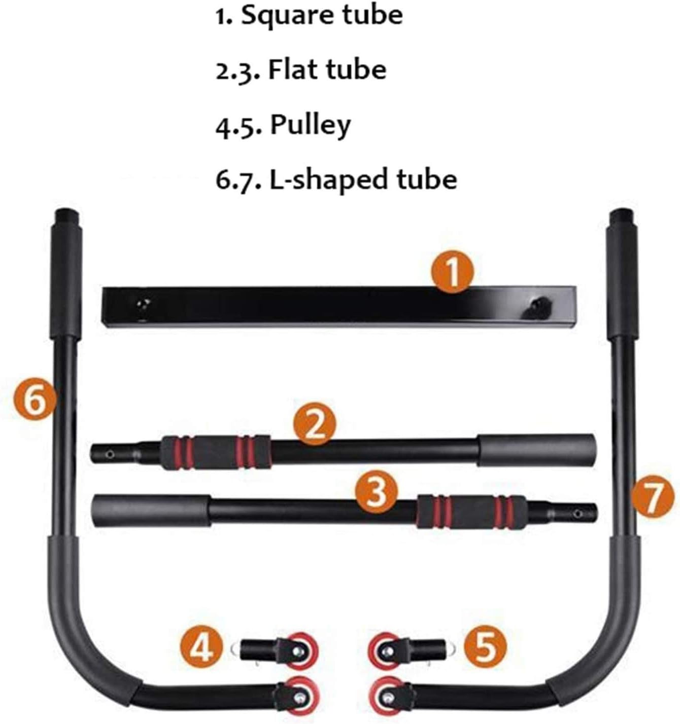 Indoor Fitness Door Frame Pull Up Bar Wall Chin Up Bar Adjustable Training Horizontal Bar Home Adults Workout Fitness Equipments