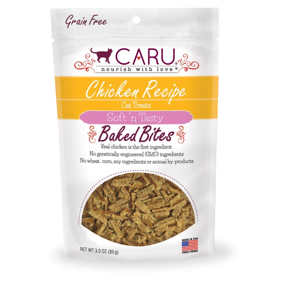 Caru Chicken Recipe Baked Bites Semi-Moist Cat Treat