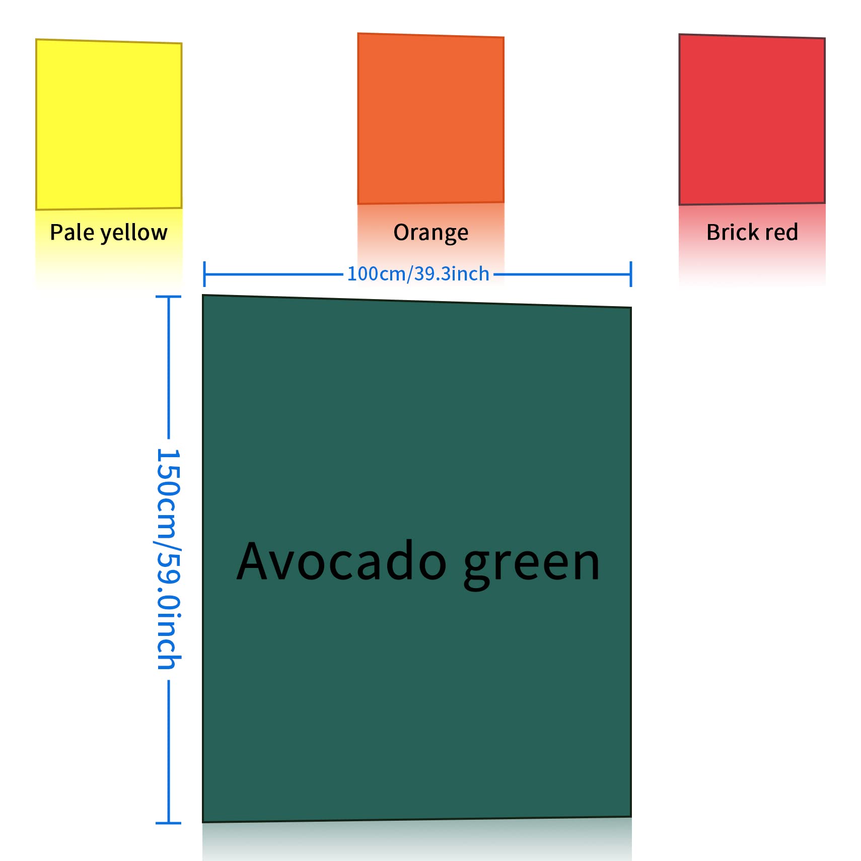 Selens Sfondo in PVC, 100 x 150 cm, 4 pezzi, sfondo arancione, rosso, giallo, verde, impermeabile, per fotografia, food e cosmesi