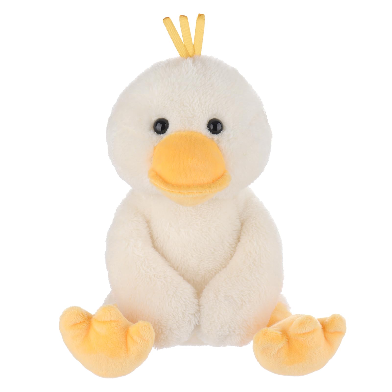 Apricot Lamb Toys Plush White Velvet Duck with Thin Foot Stuffed Animal Soft Cuddly Perfect for Kids