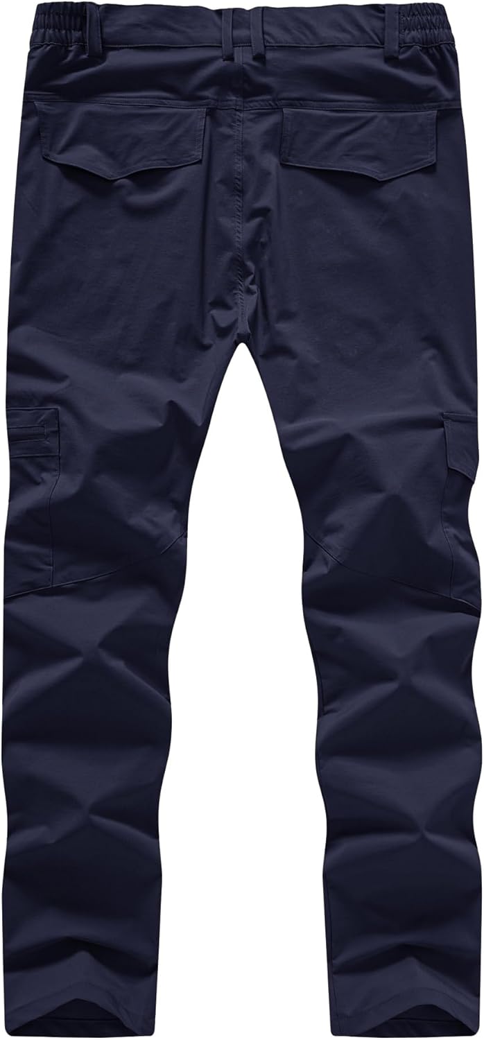 BASUDAM Men's Cargo Hiking Pants Quick Dry Lightweight Stretch Water Resistant Summer Outdoor Camping Travel with Pockets - Image 3