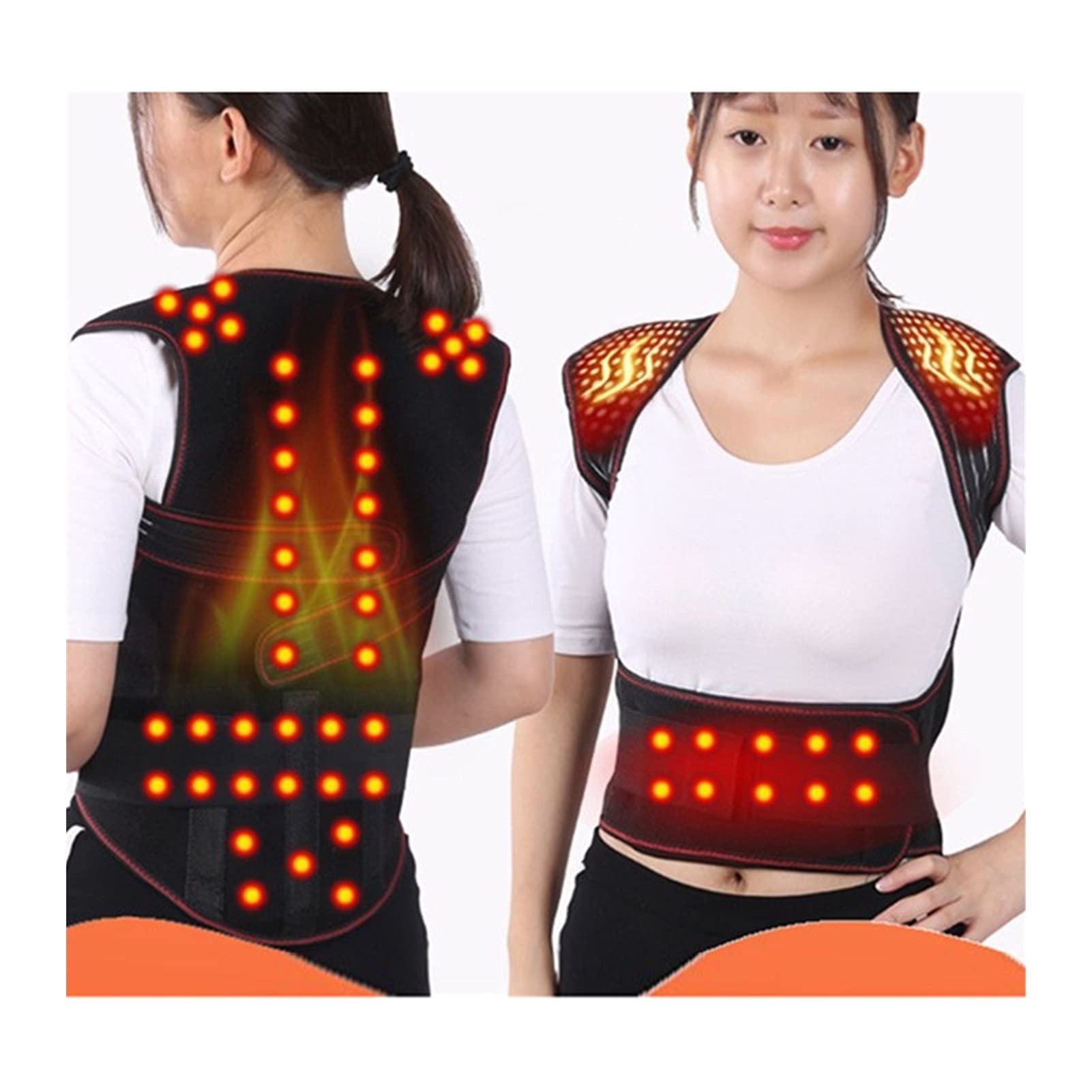 Terapia magnética lumbar con cinturón corrector de postura 4