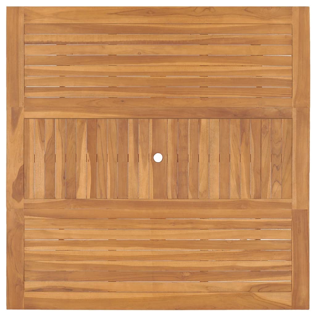 Tavolo da giardino 150 x 150 x 76 cm in legno massello di teak tavoli da esterno