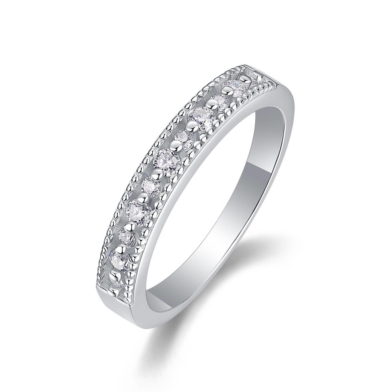 Moissanite pierścionek z białego złota, pierścionek ślubny, damski, z prawdziwego złota, pierścionek zaręczynowy z moissanite, dla kobiet