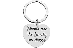 Best Friend Keychain, Friends are the Family We Choose Keychain