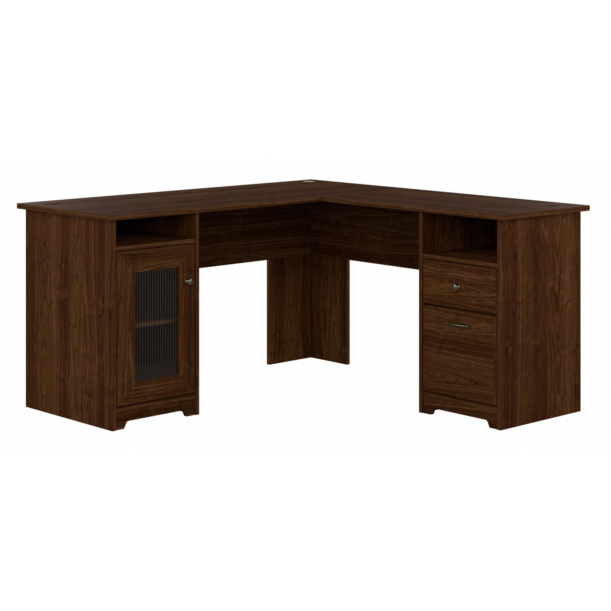 Amazon.com: Bush Furniture Cabot L Shaped Computer Desk in