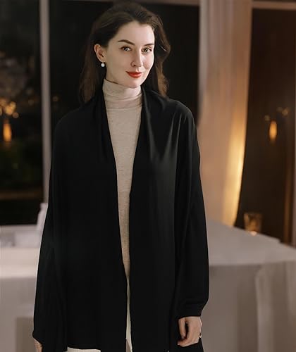 Miniatura 5 de VENVSBEE Chales para mujer, bufanda de viaje, manta suave, pashmina, accesorio de viaje para avión, incluye caja de regalo