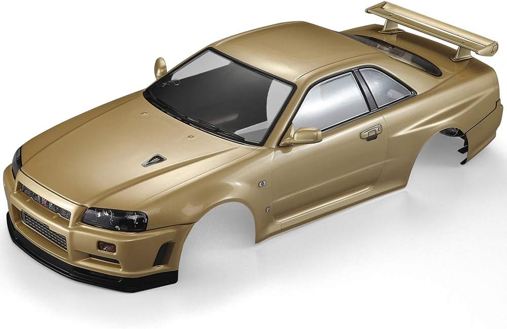 Goolsky Killerbody 48645 (R34) Finished Body Shell Frame for 1/10 Electric Touring RC Racing Car DIY (Gold)