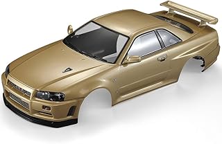 Goolsky Killerbody 48645 (R34) Finished Body Shell Frame for 1/10 Electric Touring RC Racing Car DIY (Gold)