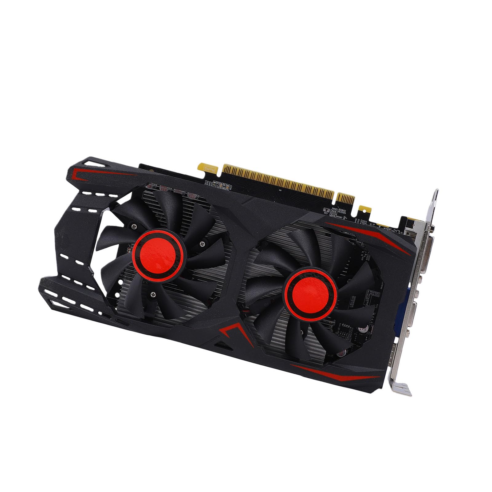 KUIDAMOS Scheda Grafica da Gioco GDDR5 da 6 GB con Raffreddamento Efficiente per Slot PCIE 2.0 16X Supporta DVI VGA HD per Appassionati di Giochi e Professionisti