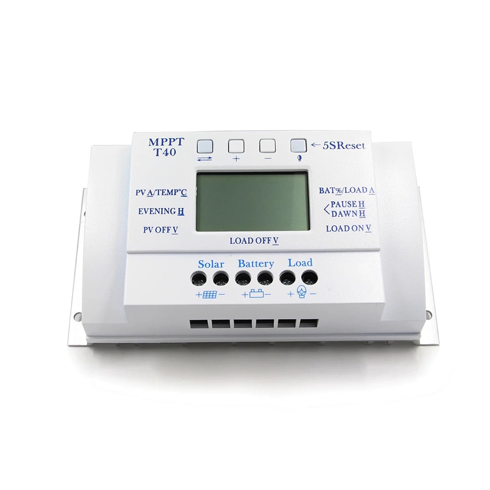 Kontroler ładowania słonecznego Kontroler ładowania słonecznego MPPT PWM 20A 30A 40A 12V 24V Automatyczny regulator panelu słonecznego Ładowarka baterii słonecznej Podwójny timer (40A)