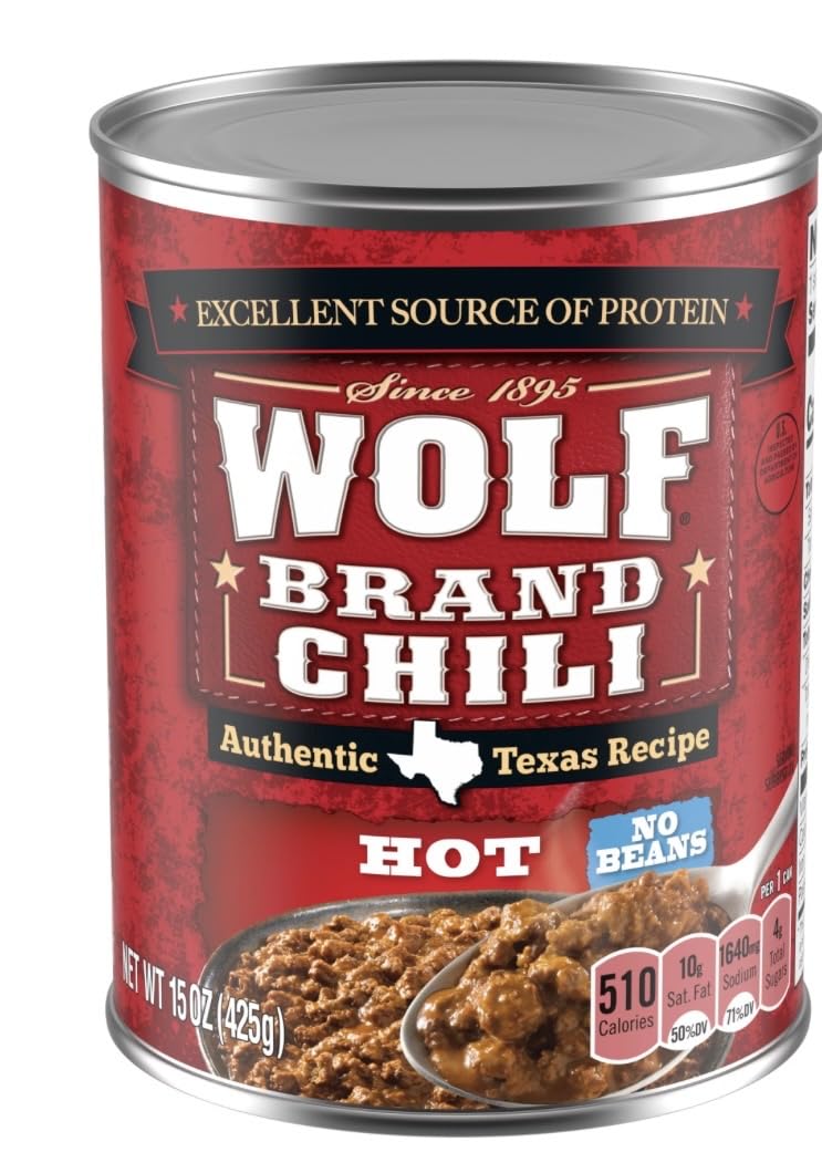 Wolf Brand Chili 15oz - 2 cans (Angus With Beans) image 5