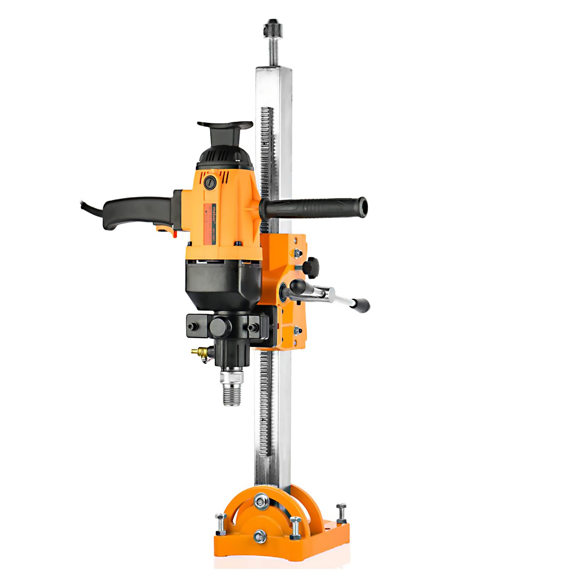 MELVER MV-155C Foret à béton professionnel avec support Carotteuse Perceuse à colonne Mandrin d'établi Perceuse de forage dans le béton