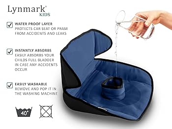 Lynmark Potty Training Car Seat Protector For Baby To Preschooler, Perfect For Travel, Highly Absorbent Piddle Pad - Best Way To Avoid Messy Cleans