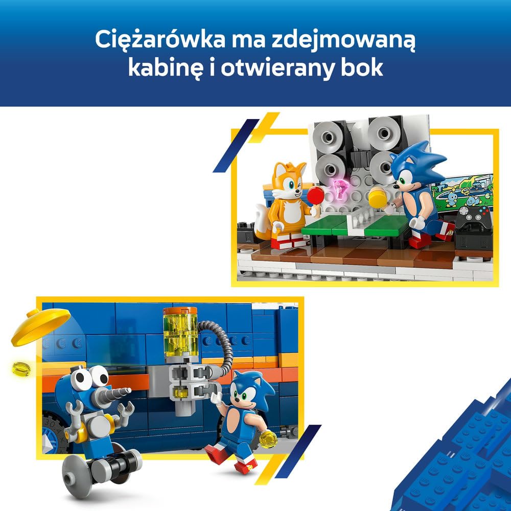 LEGO Sonic the Hedgehog Sonic i pojazd do zadań specjalnych 77006 | Pojazd i 5 postaci, zabawka dla 8-latka, prezent dla fana Sonika, zestaw klocków konstrukcyjnych dla dzieci, 747 elementów