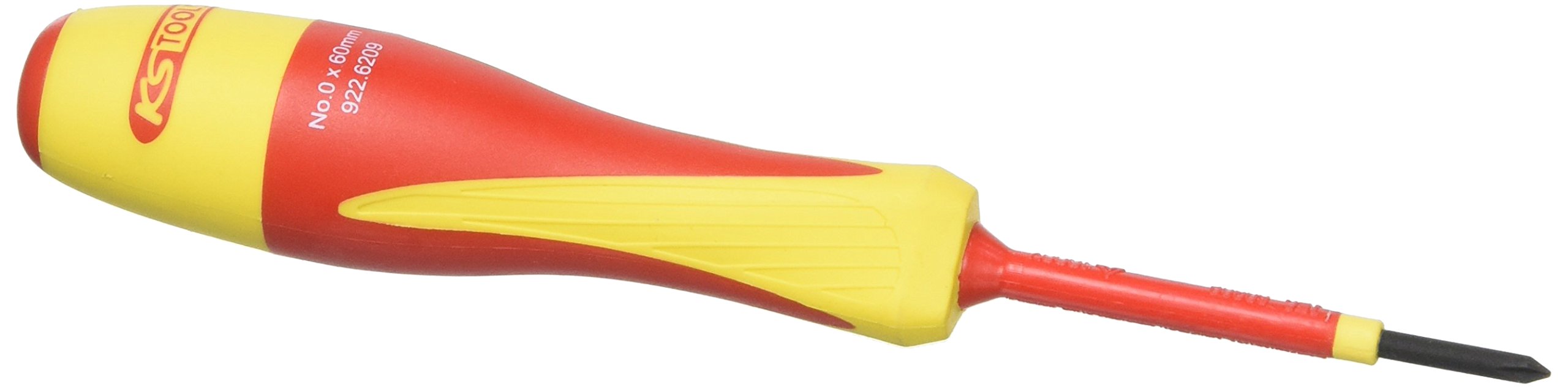 KS Tools 922.6209 Tournevis PHILLIPSbi-matière isolé 1000V, PH0-80x140 mm