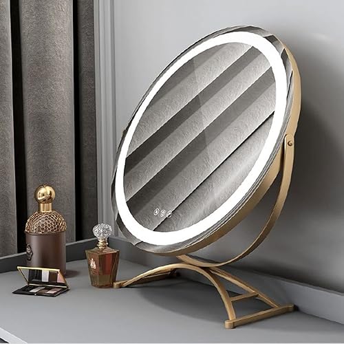 Miniatura 3 de VIORED Juego de tocador rectangular multifuncional simple mesa de maquillaje espejo de iluminación táctil vertical con cajón tocador de dormitorio