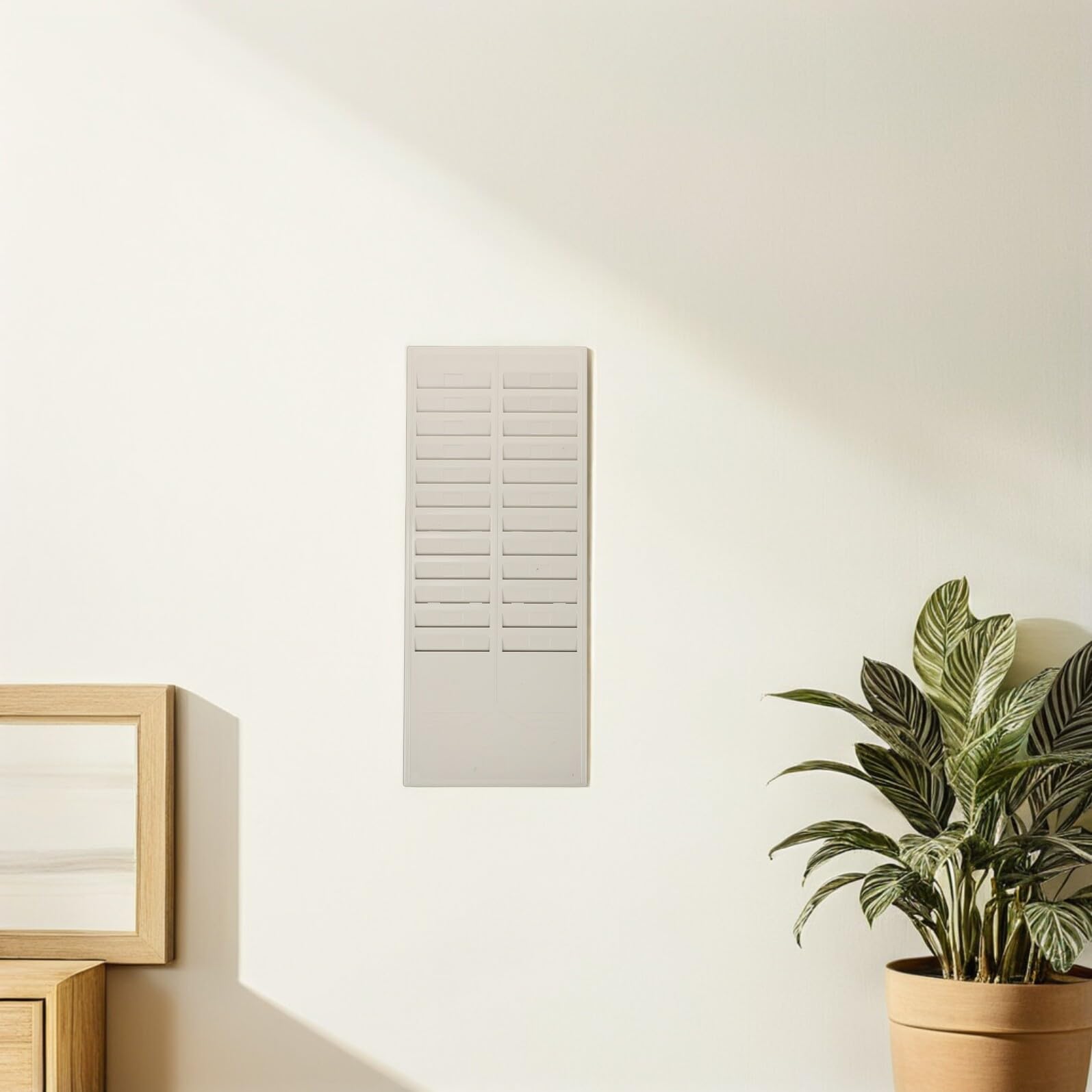 2 Pezzi Portacarte da Parete con Scomparti in Plastica Resistente Organizer per Schede Presenze e Documenti Supporto Multiuso per Ufficio Negozi e Aziende per Badge e Timesheets