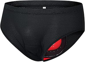 JINGRU Sous-Vêtements de Vélo pour Hommes - Slips Rembourrés Respirants, Shorts de Cyclisme