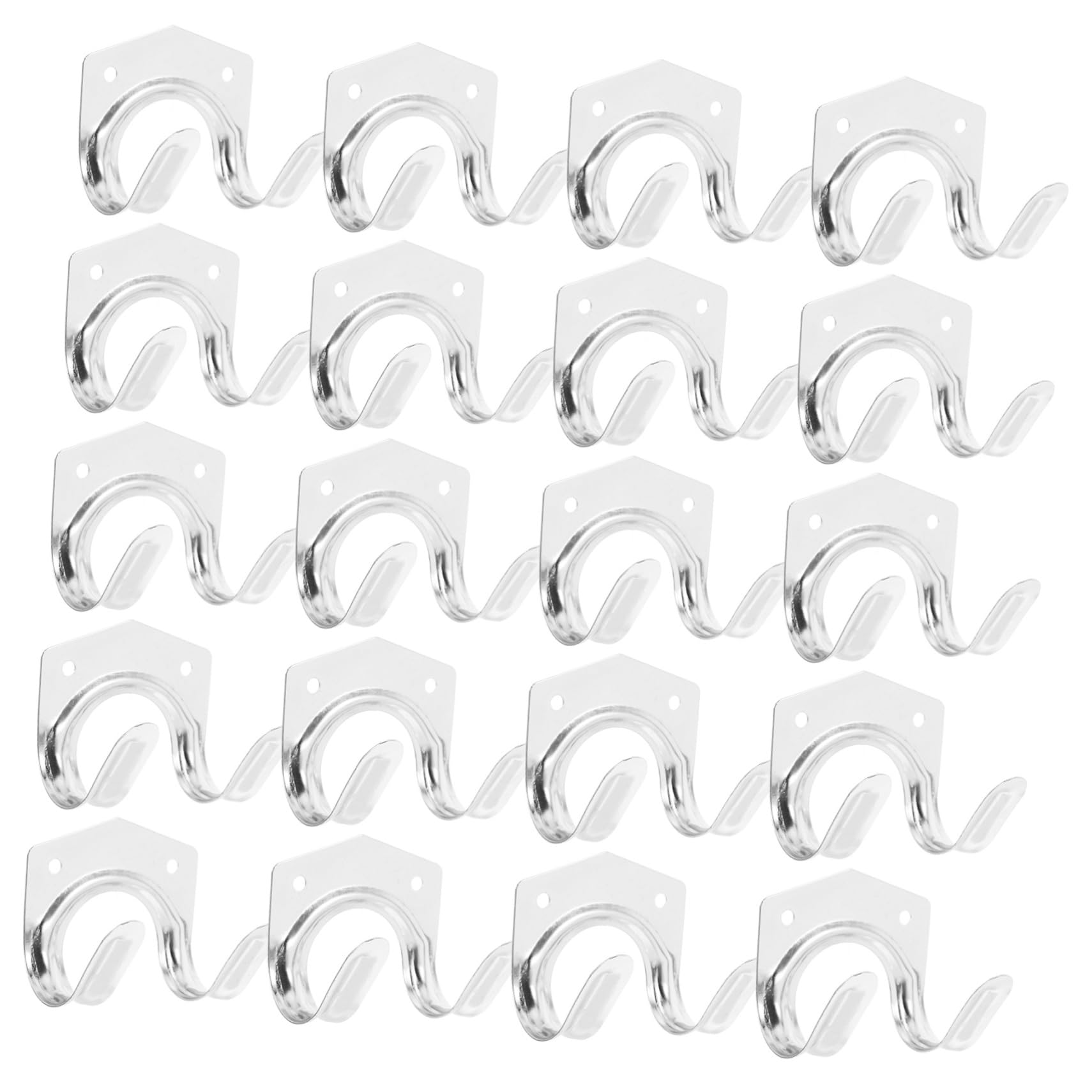 20pezzi Ganci Da Garage Carbonio Per Organizzazione e Da Installazione e Resistente Stoccaggio Versatile Per