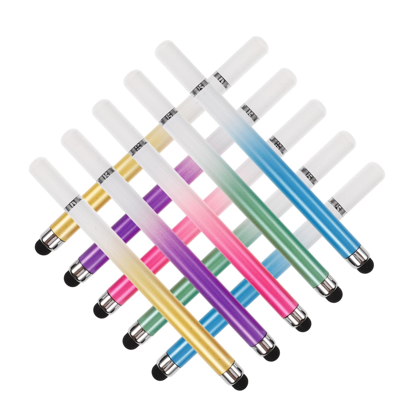 jojofuny 50stücke Teiliges Touchscreen Stylus Pen Mit Dual- Für Smartphones Und Tablets Farben Präzises Schreiben Und Zeichnen Leicht Und Praktisch