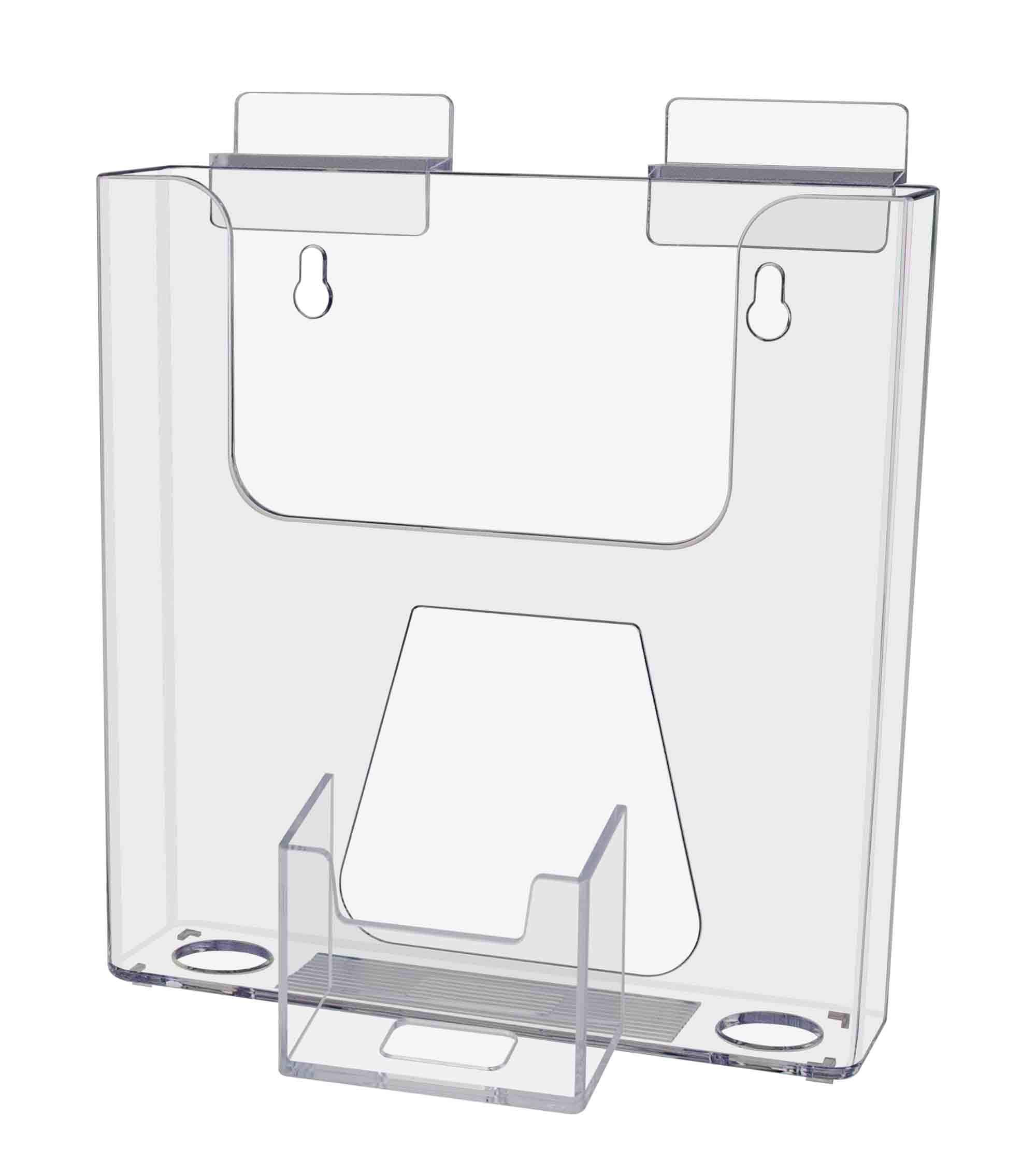 Marketing Holders 10 Pack SlatWall Mount Brochure Holder with Attached 2