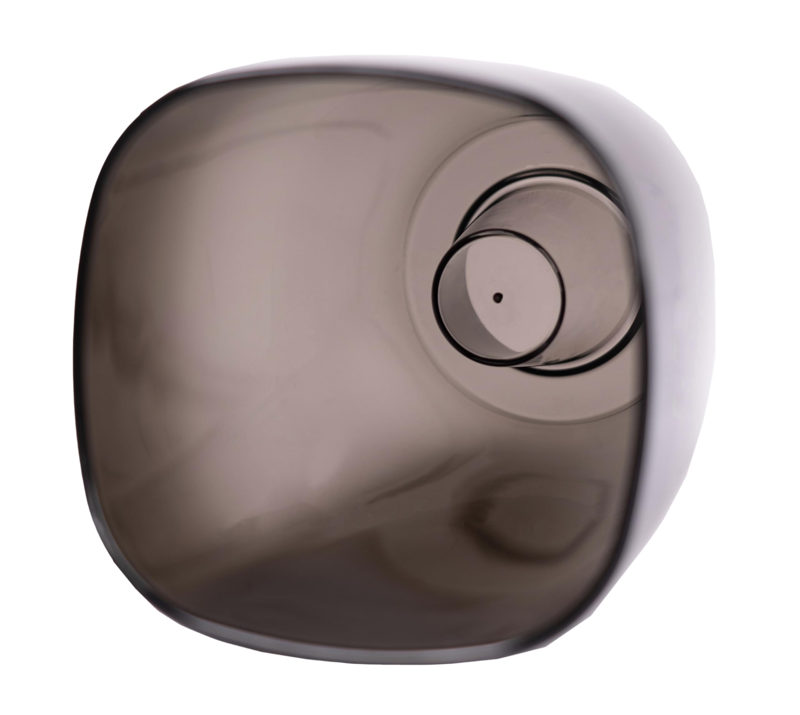 OMAGO® Zestaw 3 półtransparentnych osłonek na storczyka 12 cm, eleganckie grafitowe doniczki do wnętrz, czarne osłony do storczyków i roślin domowych