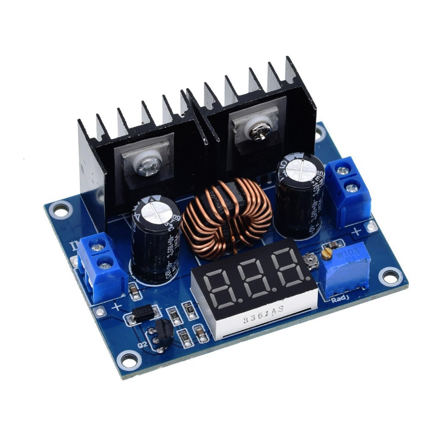 amiciSolar Buck Converter, DC 4-40V to 1.25-36V, 8A, 200W, Digital PWM Adjustable, Step-Down Voltage Regulator Module with LED Display, High Efficiency & Protection-image-14